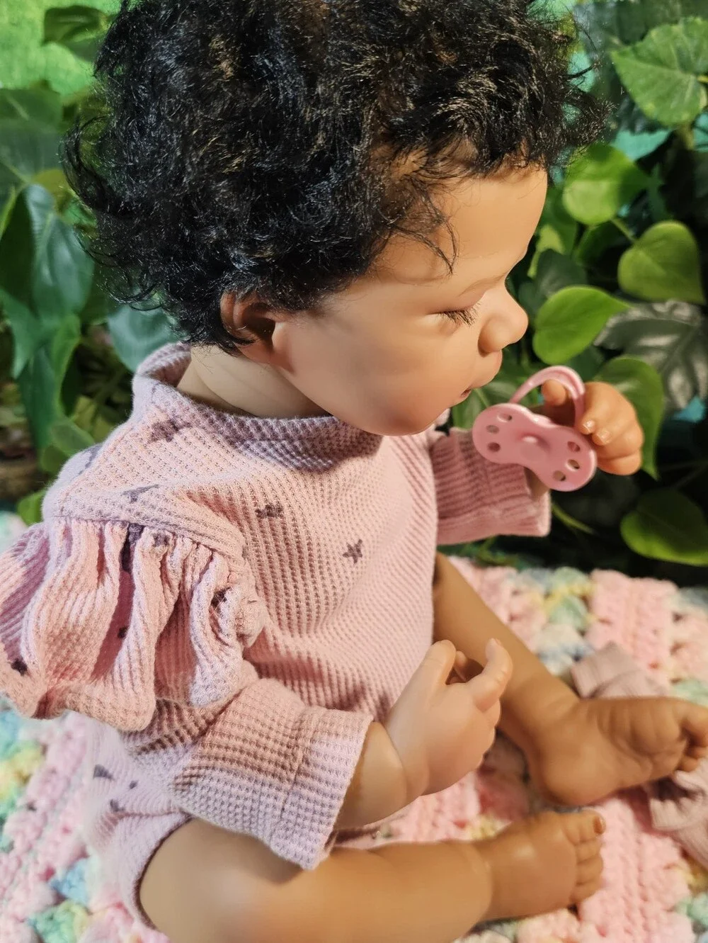 Pretty Reborn African-American Mixed Baby Doll New